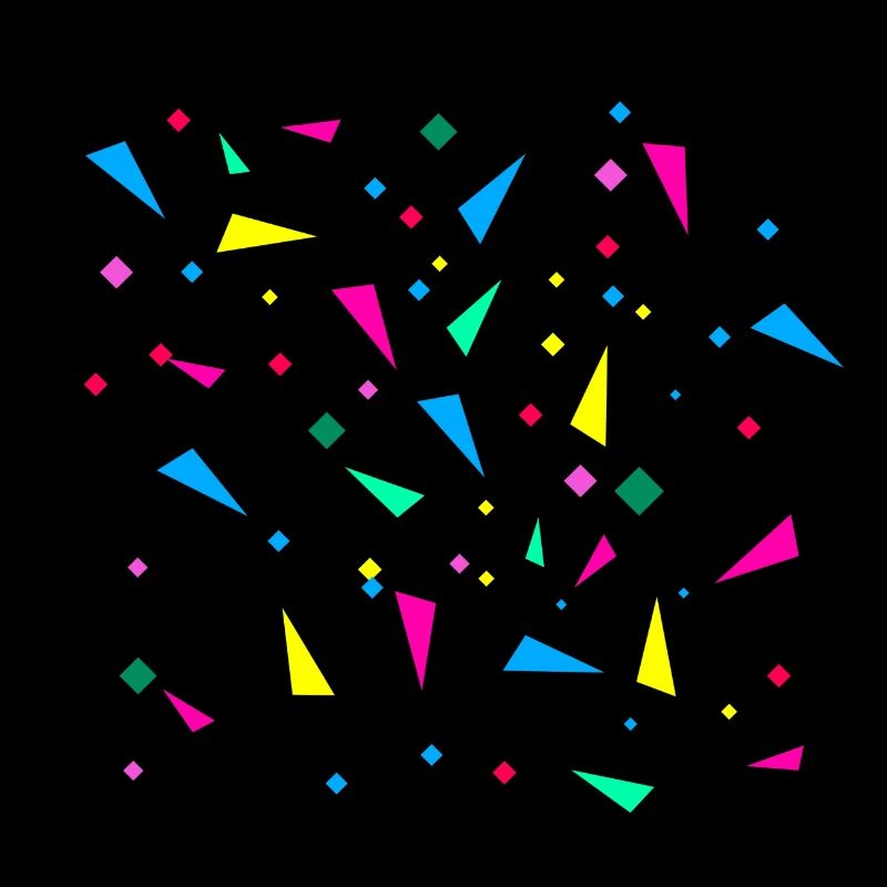 Karneval, konfetti, bunt, retro