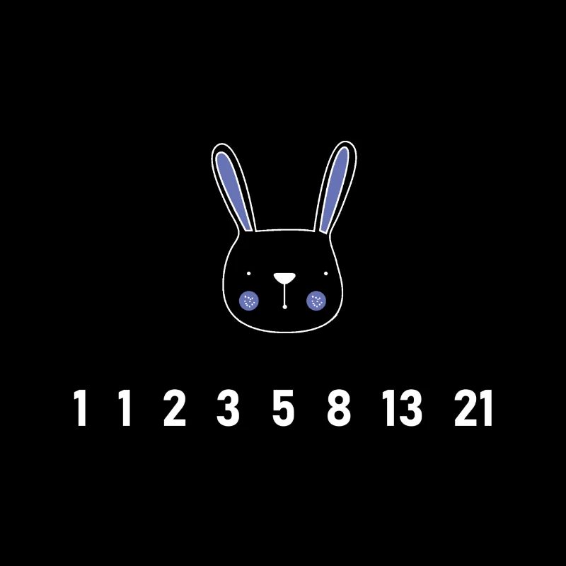 Algèbre de séquence de fibonacci de lapin mathématique