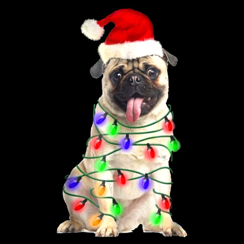 Pug First Christmas