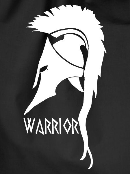 Antiker weißer Kriegerhelm
