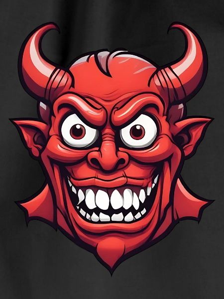 Halloween Demon Devil Head