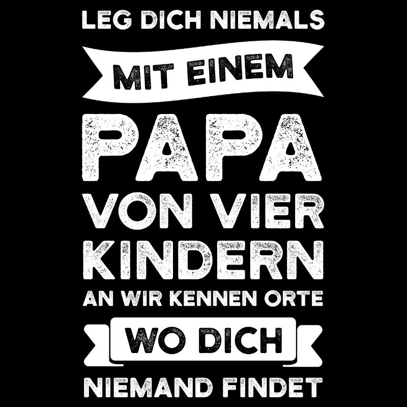 Papa 4 Kinder 4 Kinder Geschenk