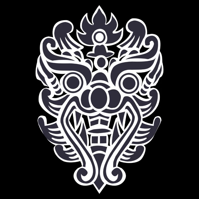 Thai Dragon Head Logo