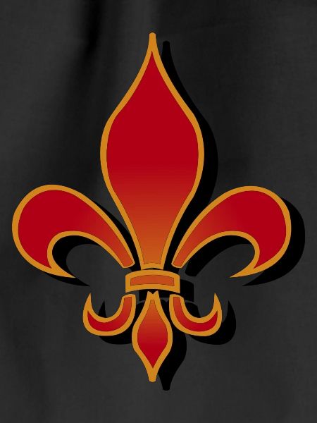 Red Lily Symbol Shadow