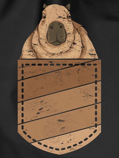 Nagetier Geschenk Niedliches Brusttasche Capybara