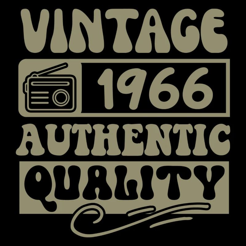 Authentic 1966 Millésime 1966 - Vintage 1966 Rétro