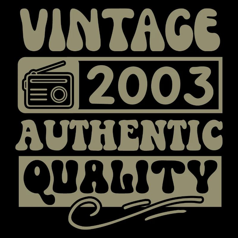 Authentic 2003 Millésime 2003 - Vintage 2003 Rétro