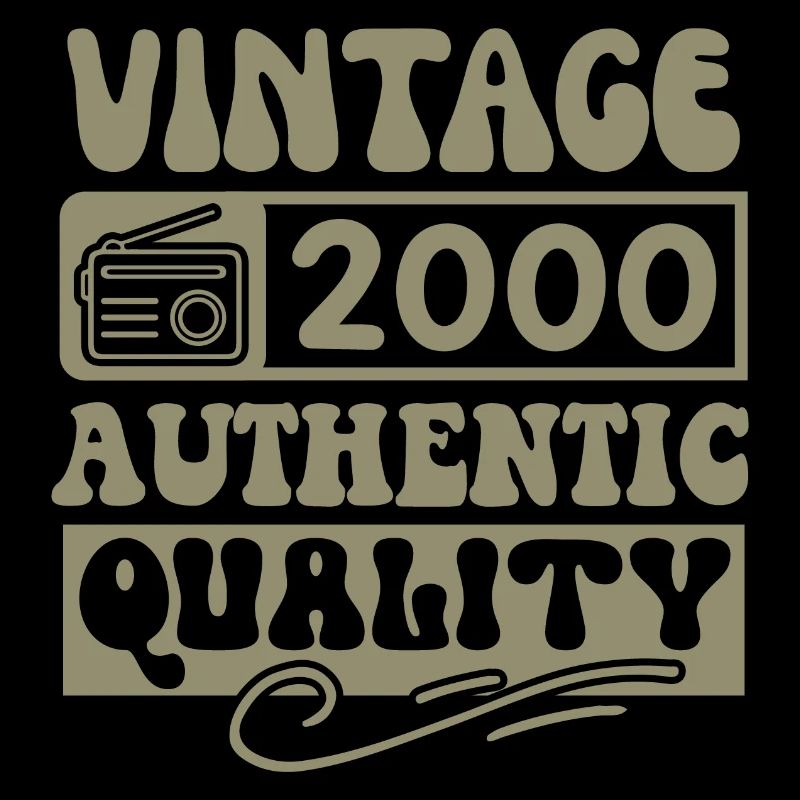 Authentic 2000 Millésime 2000 - Vintage 2000 Rétro