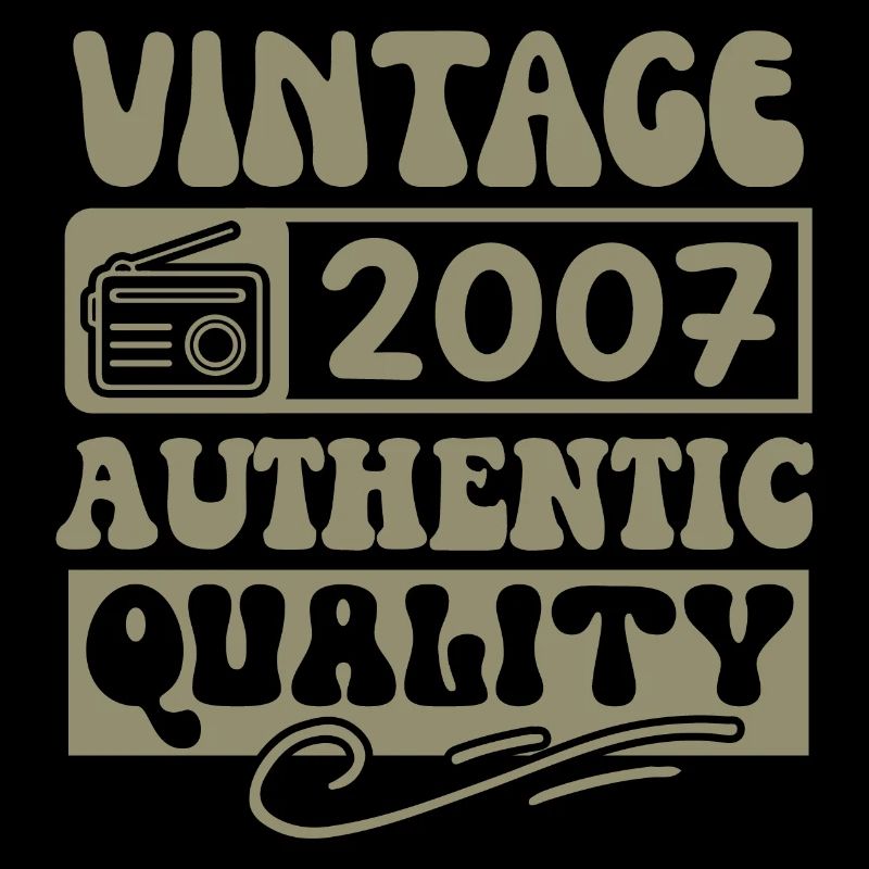 Authentic 2007 Millésime 2007 - Vintage 2007 Rétro