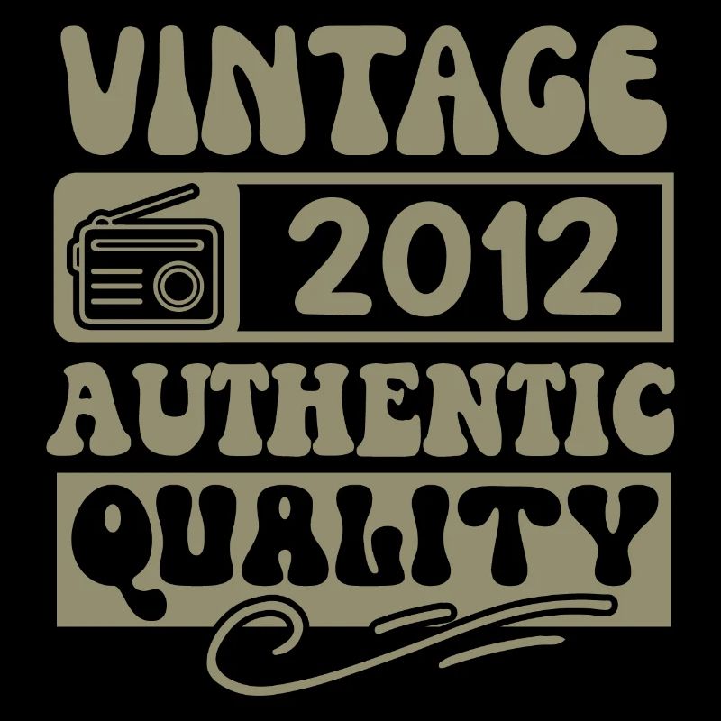 Authentic 2012 Millésime 2012 - Vintage 2012 Rétro