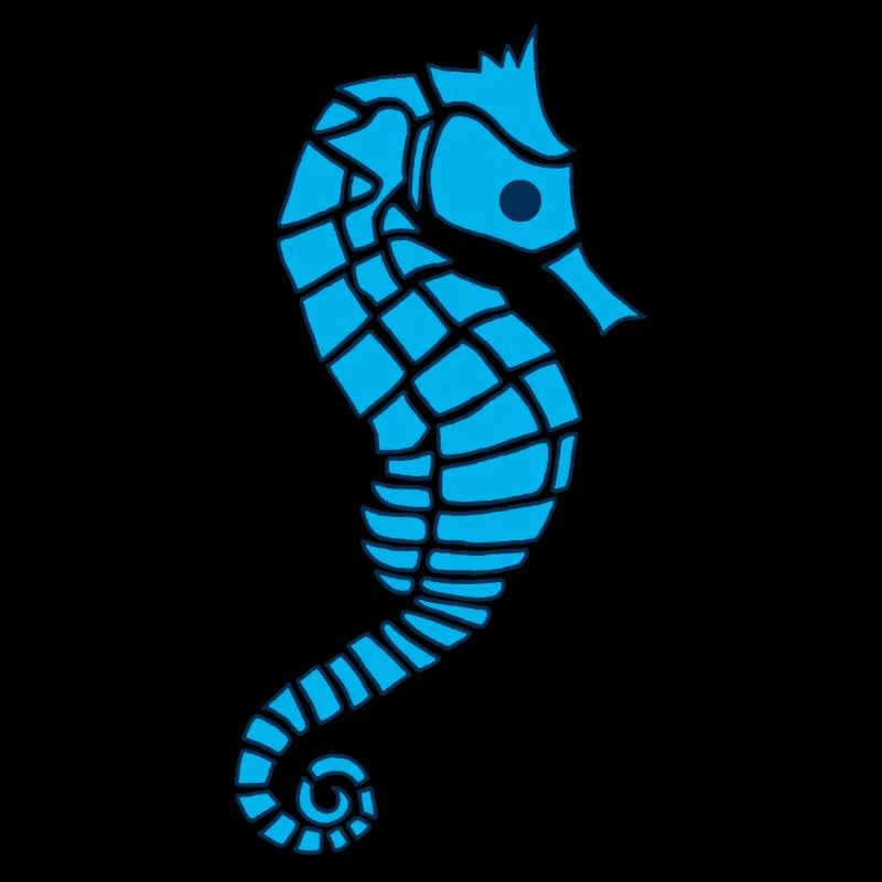 Hippocampe bleu
