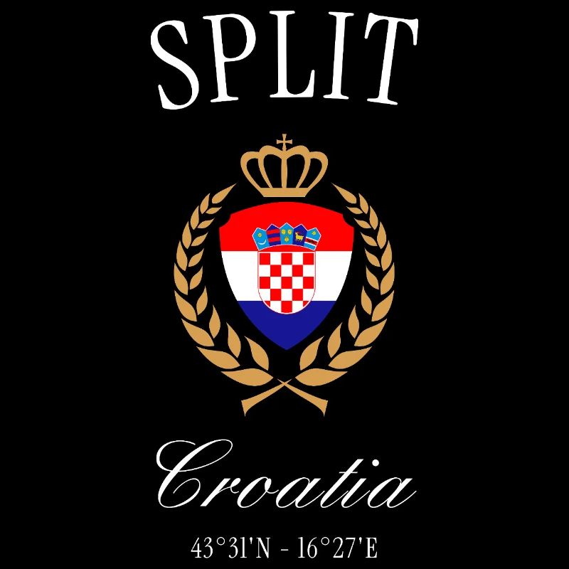 Split Kroatien Wappen Krone – Reise Souvenir