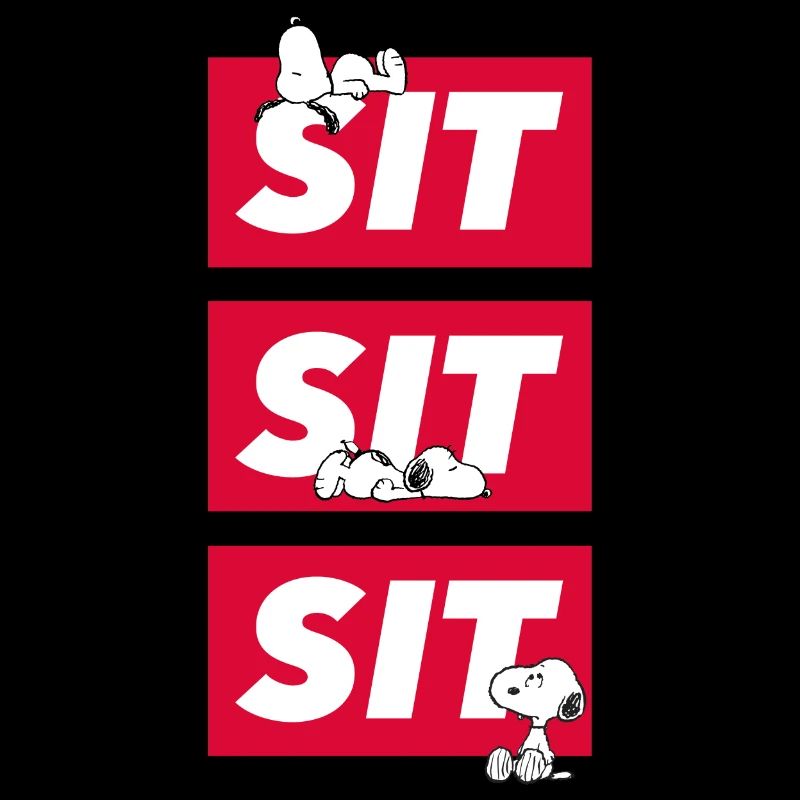 Peanuts Snoopy Sit Sit Sit