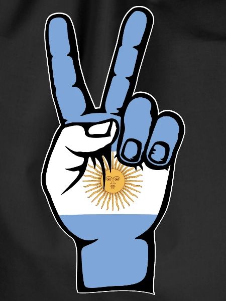 Argentina Flag Peace Symbol