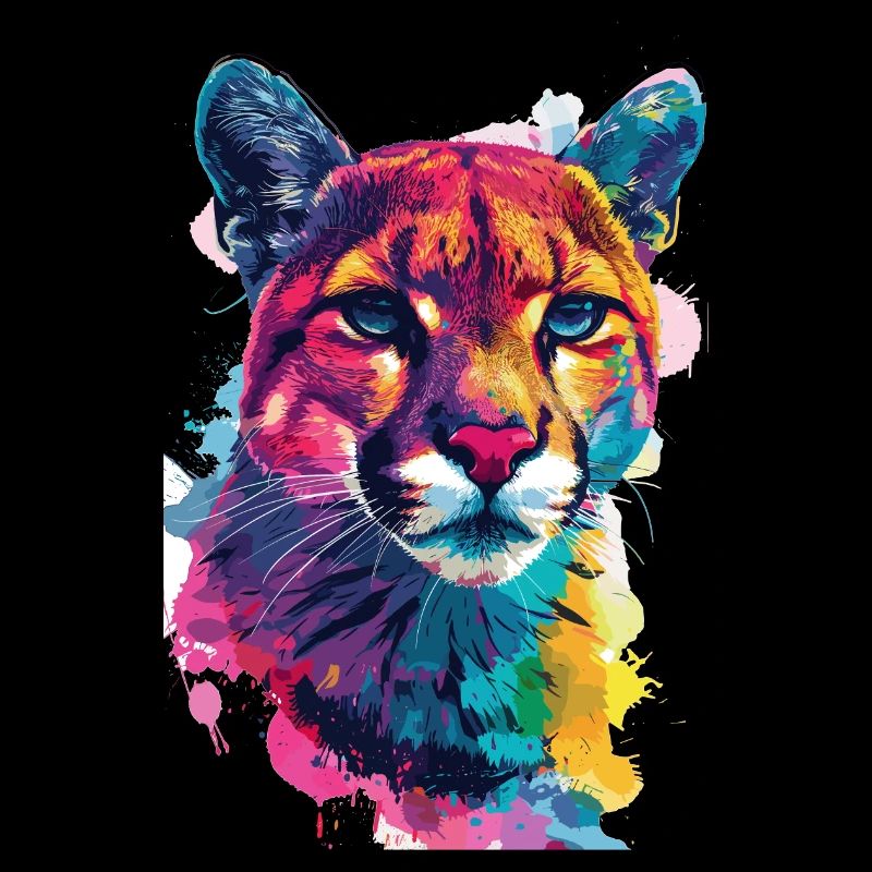 Bunter Kunst Wildtiere