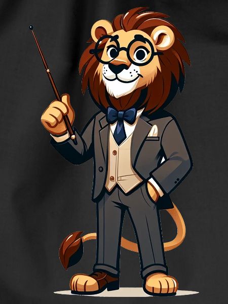 Cute Lion Teacher