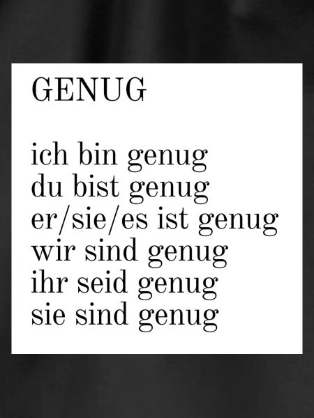 Wir sind genug!