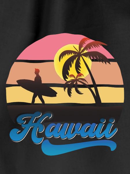 Hawaii Surf Sunset Beach Design
