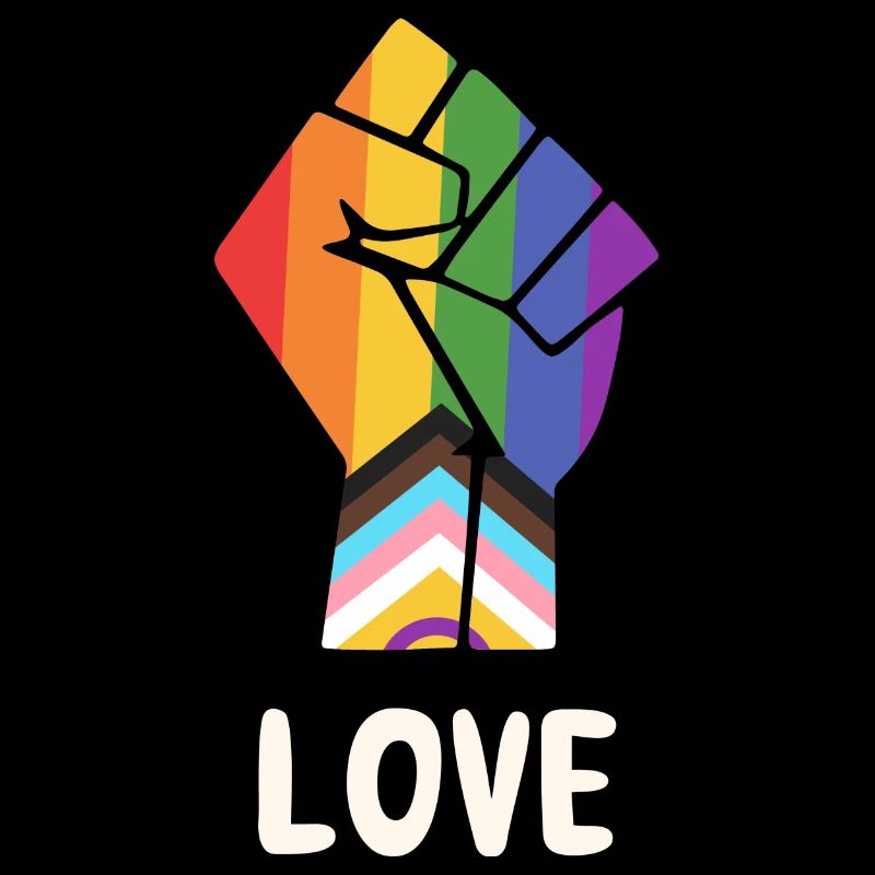 Pride Progress Love Pride Fist for Equality