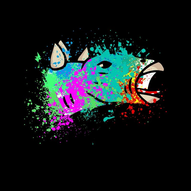 Splash art Dinosaur Stegosaurus head