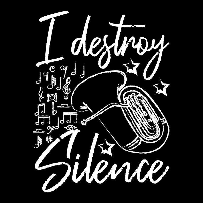I destroy silence Tuba player