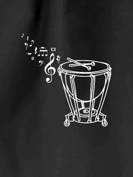 Drawn line art Timpani