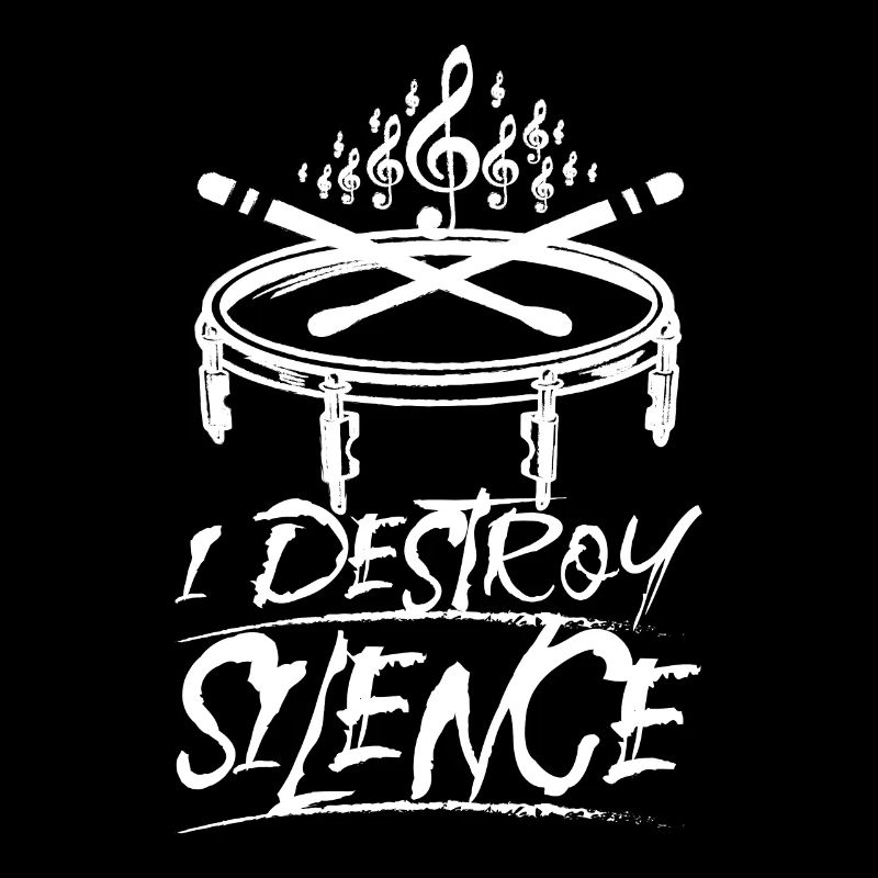 I destroy silence playing Snare drum