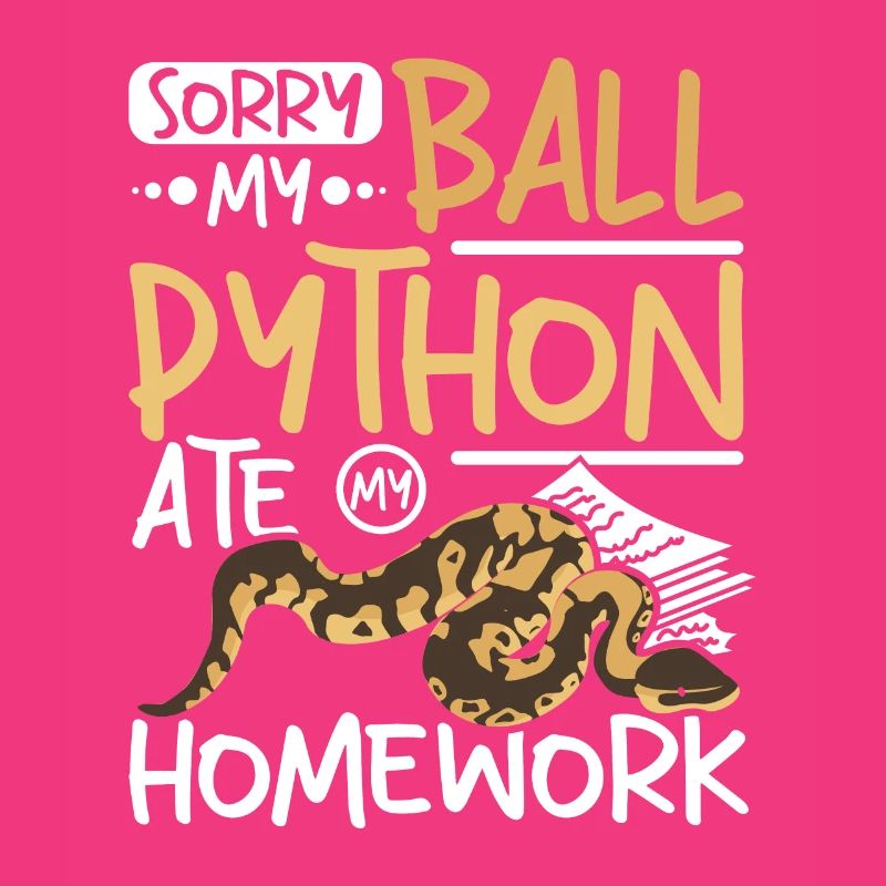 Désolé, mon python royal a mangé mes devoirs