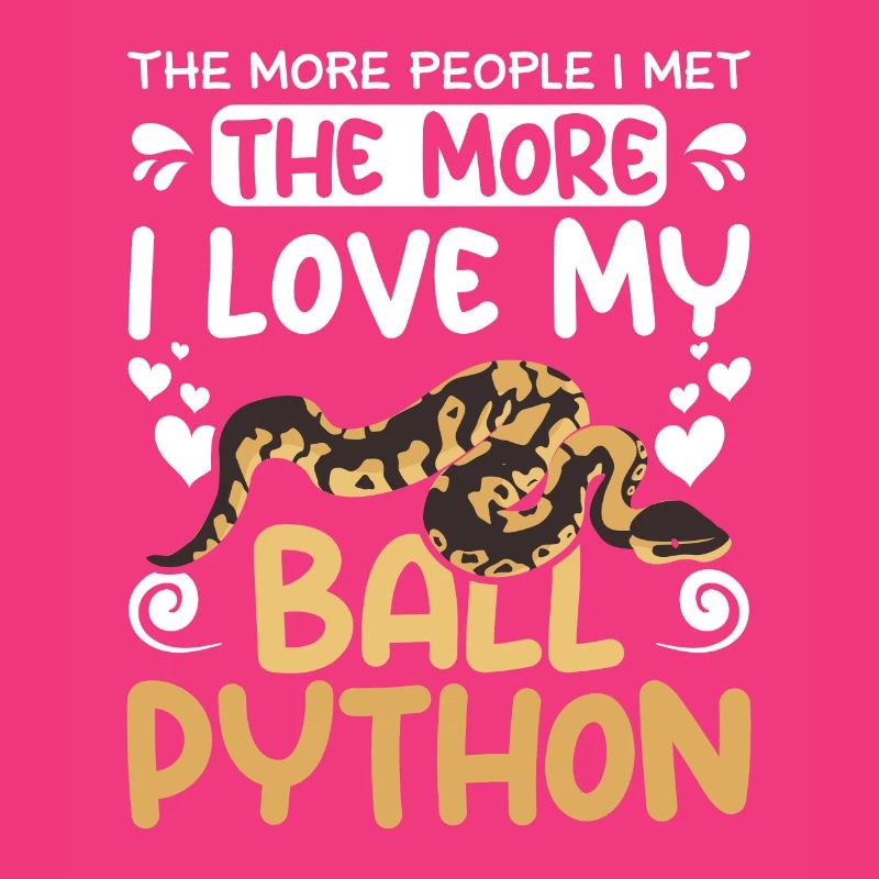 plus je rencontrais de gens, plus j’aime mon python royal