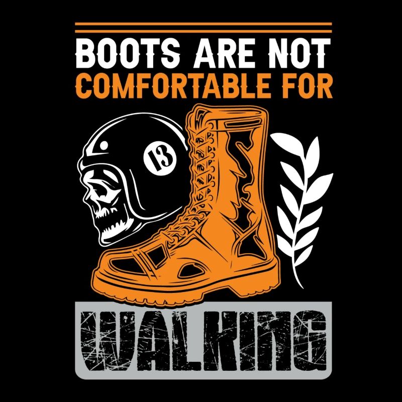 Motorcycle Slogan Boots
