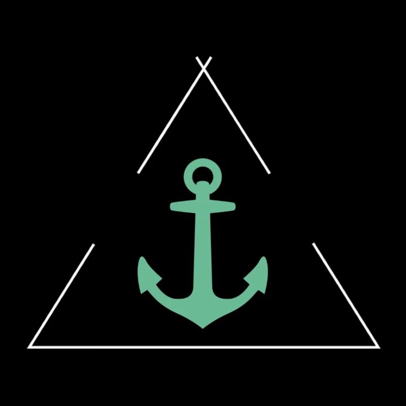 Triangle with anchor