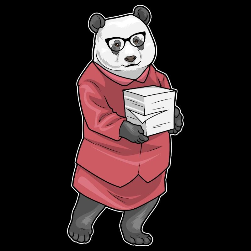 Panda Secretary Paper Stack