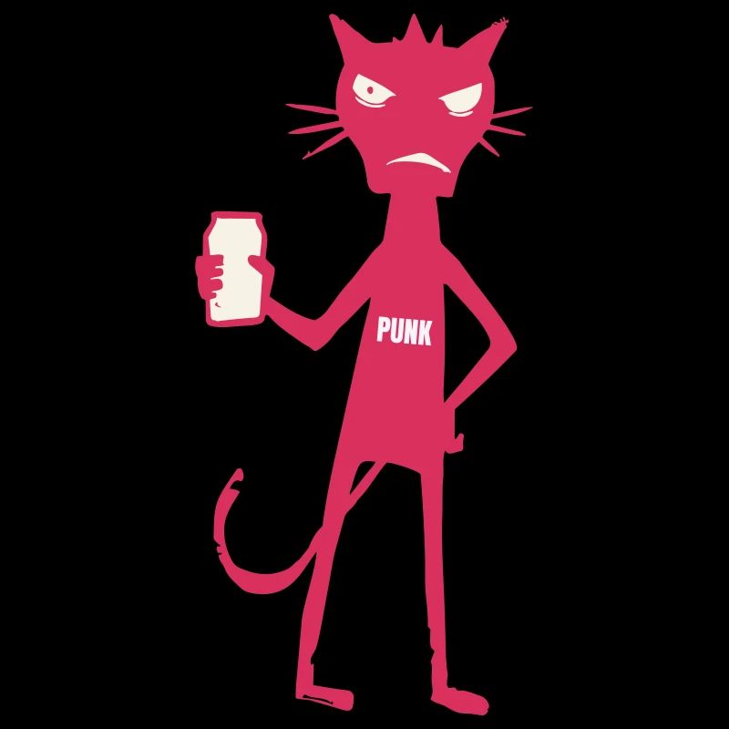 Little Monsters : Attitude néon de Punk Cat