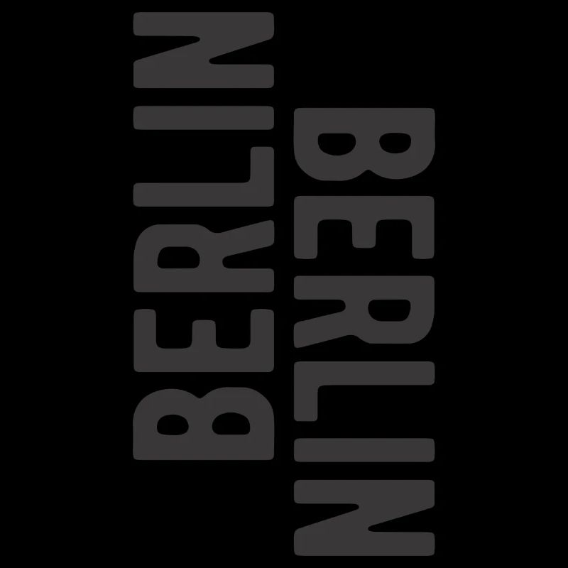 Berlin lettering Berlin Berlin slogan