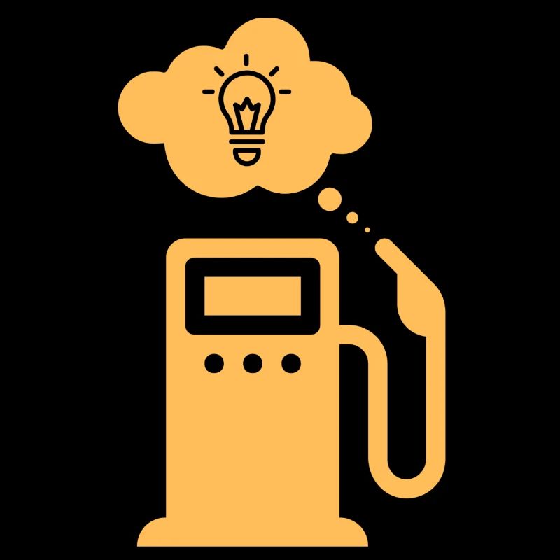 Car dashboard light: fuel