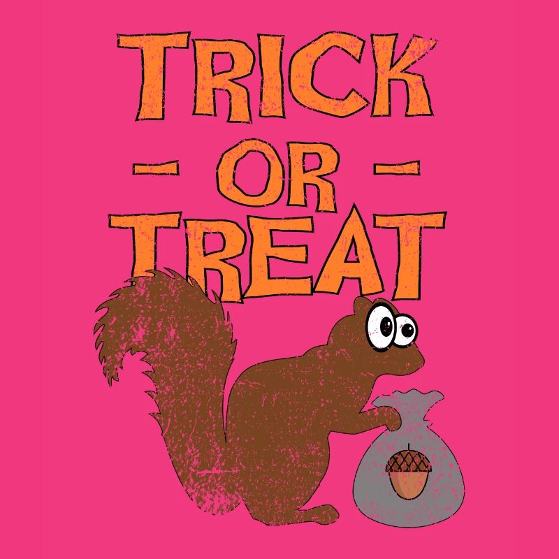 Halloween Eichhörnchen, Süßes oder Saures