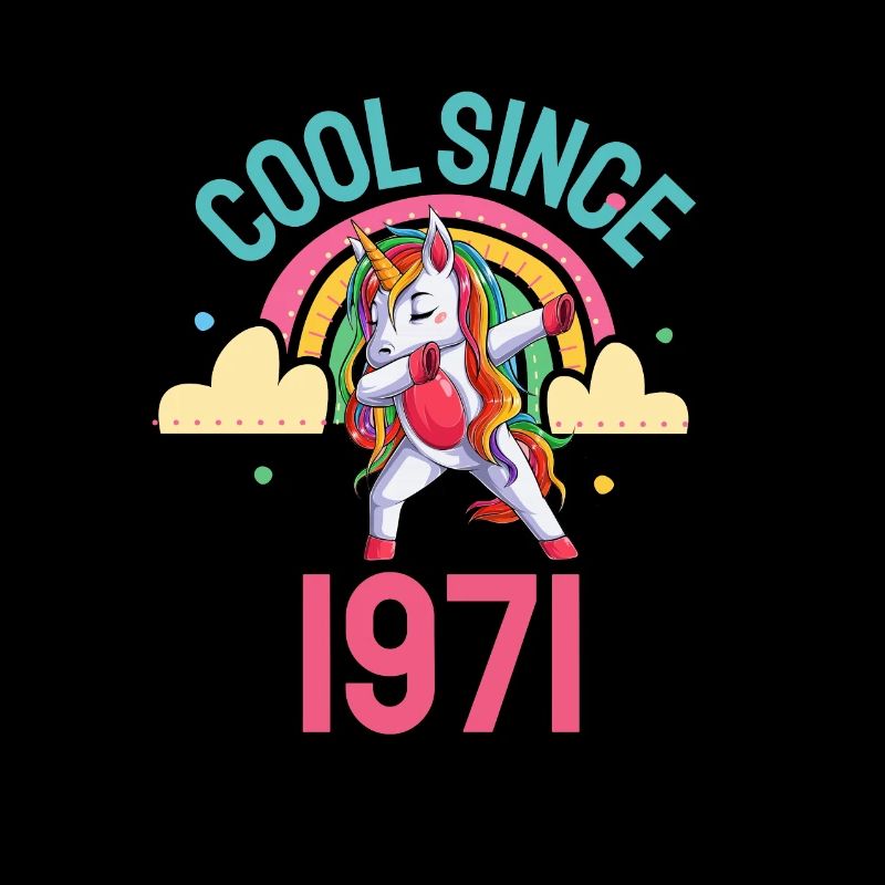 Cool seit 1971 Dabbing Einhorn 51. Geburtstag
