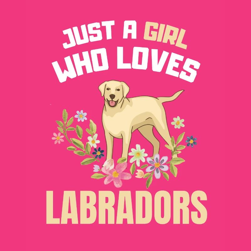 Hundehalter Blumen Hunde Mädchen Geschenk Labrador