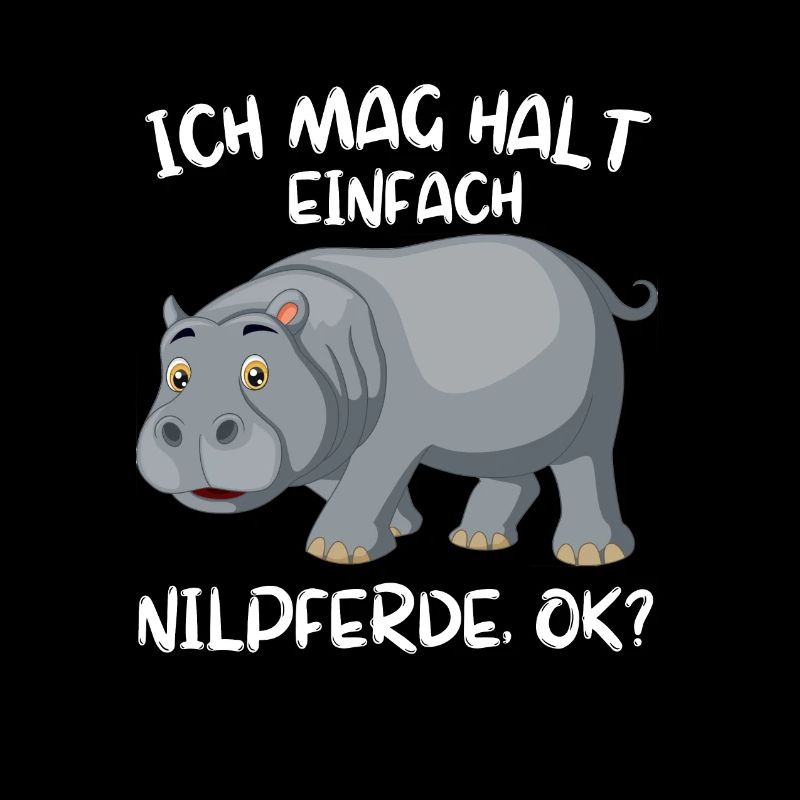 Hippo Tierliebhaber Afrika Tier Geschenk Nilpferd