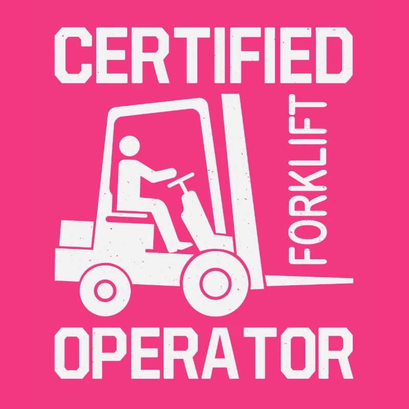 Forklift driver operator funny design