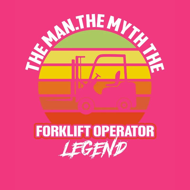 Forklift driver operator funny design