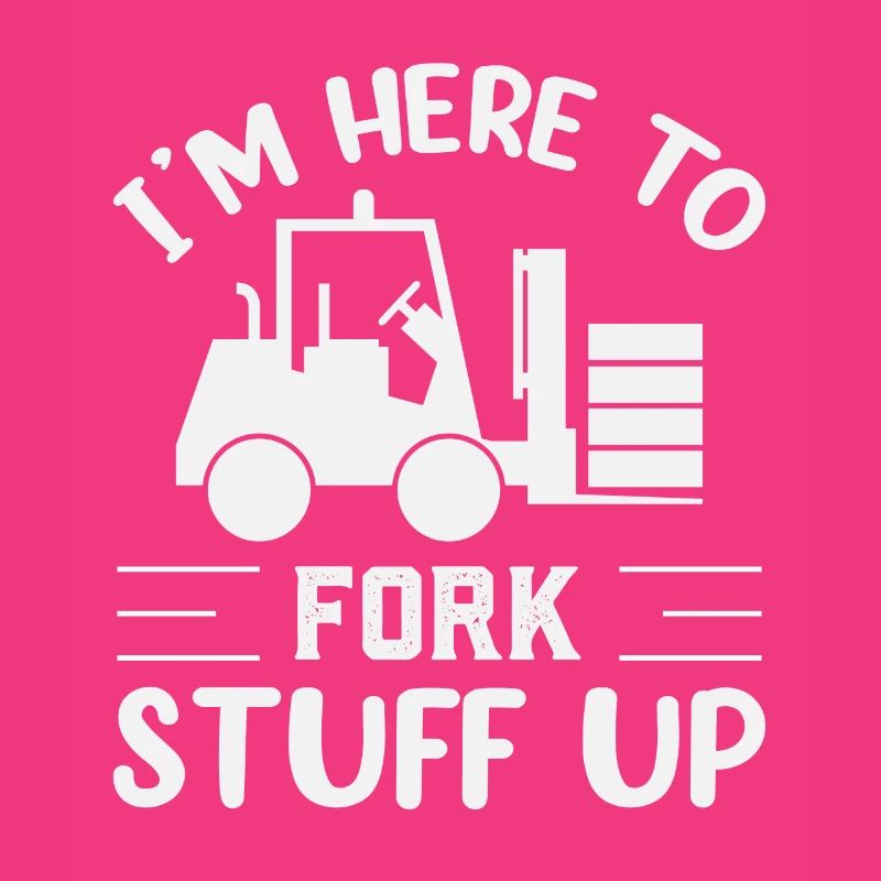 Forklift driver operator funny design