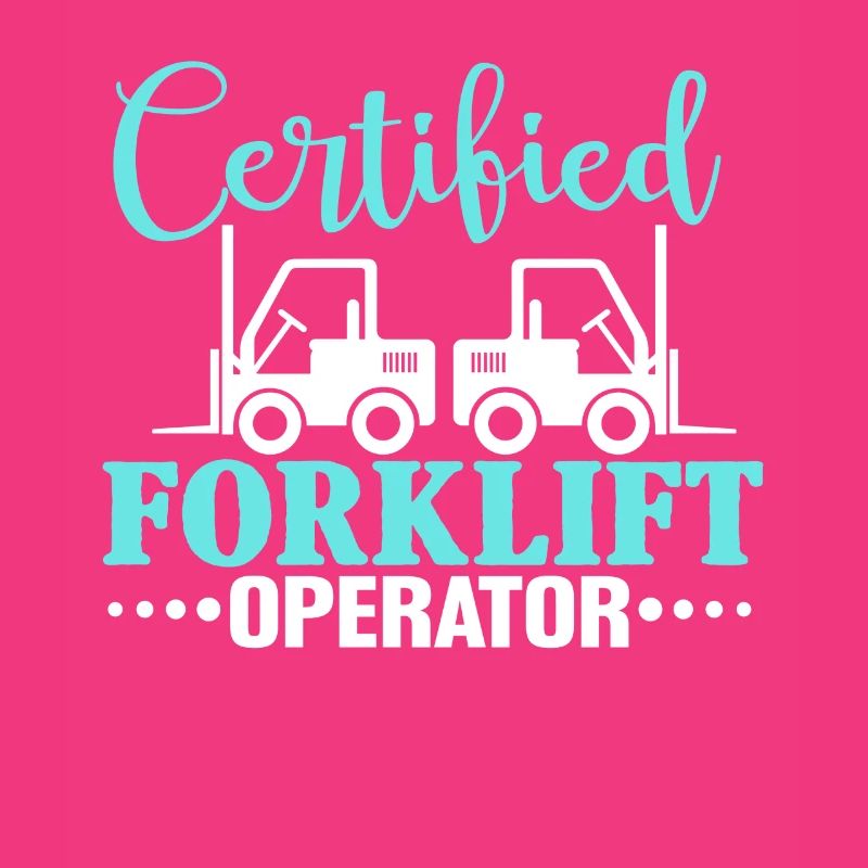 Forklift driver operator funny design