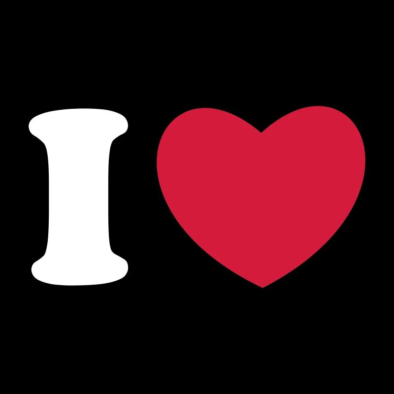 Ich Liebe Shirt Design - Text veränderbar