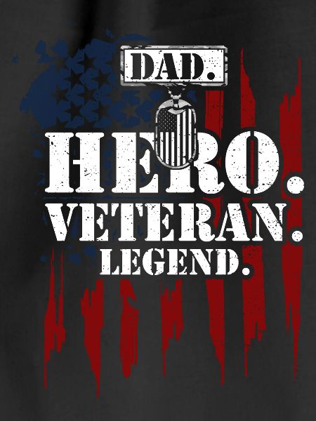 Dad. Hero. Veteran. Laying.