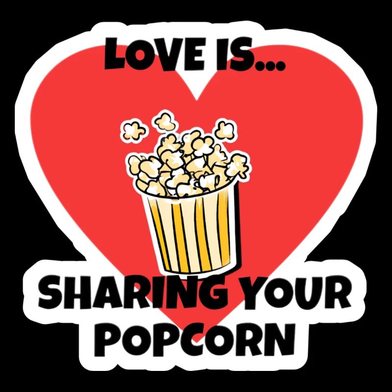 Love is... sharing your popcorn