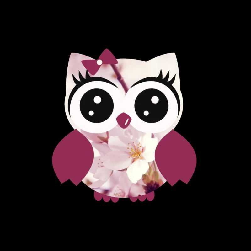 Eule Vintage Orchidee2