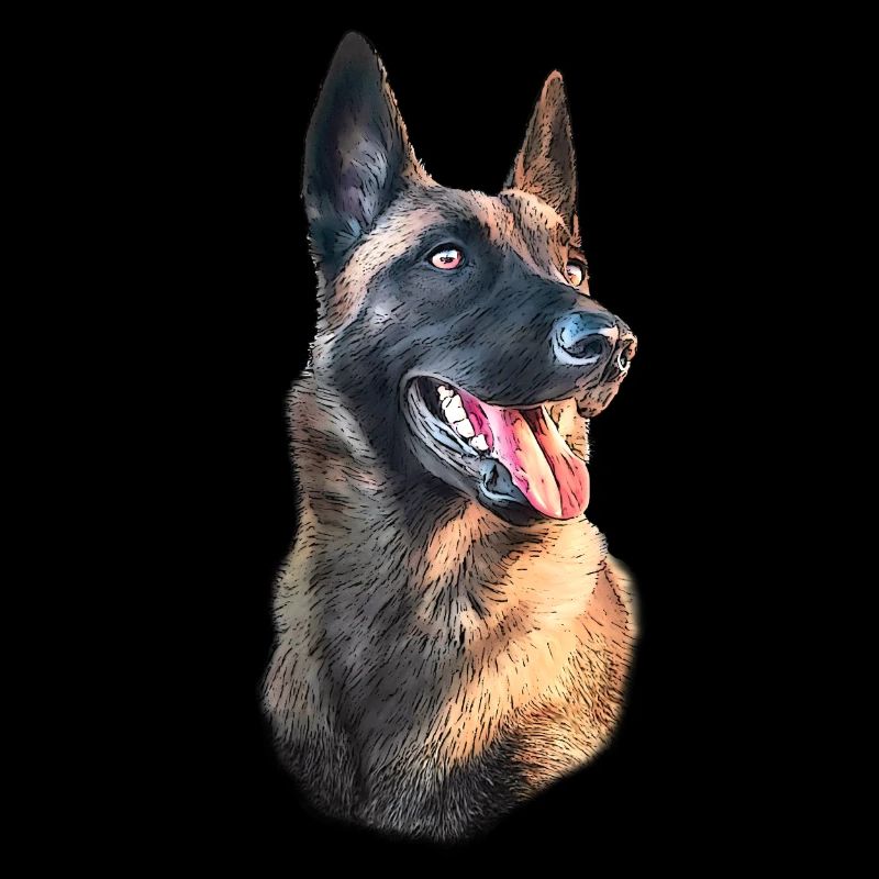 portrait malinois dog