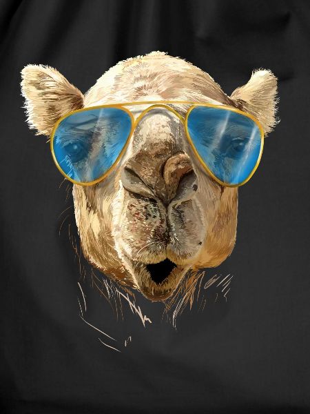 Camel with sunglasses