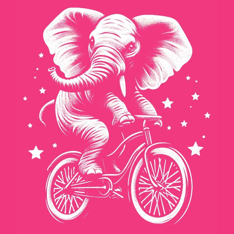 Elephant on a bicycle
